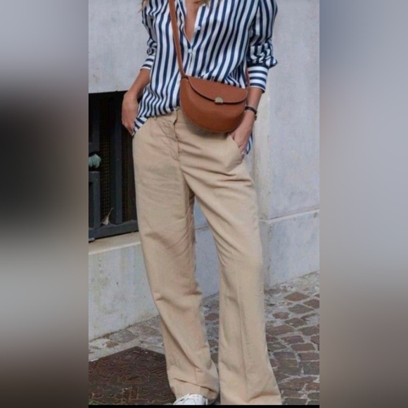KIM ROGERS Women's Straight Leg Relaxed Khaki Pants - Picture 1 of 5
